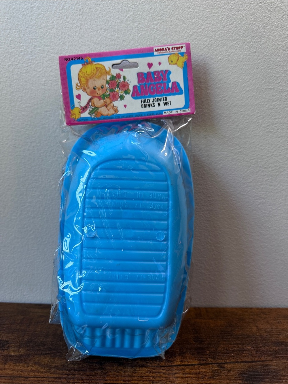 Vtg 1980s Baby Angela Doll In Bathtub Drinks N Wet New In Package Andras Stuff - Picture 2 of 4
